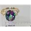 10K, 14K or 18K Gold Angel Ring, Mystic Fire Topaz, R154