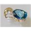 P050, Neptune Garden Topaz 14k Gold Pendant