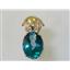 P050, Neptune Garden Topaz 14k Gold Pendant