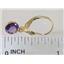 14k Gold Leverback Earrings, Amethyst, E011