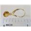 14k Gold Leverback Earrings, Citrine, E011