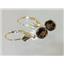 14k Gold Leverback Earrings, Smoky Quartz, E011