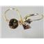 14k Gold Leverback Earrings, Smoky Quartz, E011