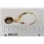 14k Gold Leverback Earrings, Smoky Quartz, E011