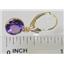 14k Gold Leverback Earrings, Amethyst, E111