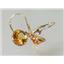 14k Gold Leverback Earrings, Citrine, E111