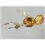 14k Gold Leverback Earrings, Citrine, E111