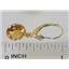 14k Gold Leverback Earrings, Citrine, E111
