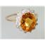 10K, 14K or 18K Gold Ladies Ring, Citrine, R283