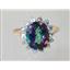 10K, 14K or 18K Gold Ladies Ring, Mystic Fire Topaz, R283