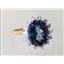 10K, 14K or 18K Gold Ladies Ring, Mystic Fire Topaz, R283