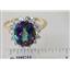 10K, 14K or 18K Gold Ladies Ring, Mystic Fire Topaz, R283