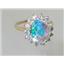 10K, 14K or 18K Gold Ladies Ring, Mercury Mist Topaz, R283