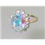 10K, 14K or 18K Gold Ladies Ring, Mercury Mist Topaz, R283