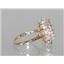 10K, 14K or 18K Gold Ladies Ring, Mercury Mist Topaz, R283