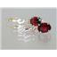14k Gold Leverback Earrings, Mozambique Garnet, E007