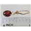 14k Gold Leverback Earrings, Mozambique Garnet, E007