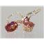 14k Gold Leverback Earrings, Twilight Fire Topaz, E007