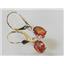 14k Gold Leverback Earrings, Twilight Fire Topaz, E007