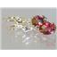 14k Gold Leverback Earrings, Twilight Fire Topaz, E007