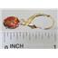 14k Gold Leverback Earrings, Twilight Fire Topaz, E007