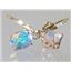 14k Gold Leverback Earrings, Mercury Mist Topaz, E007