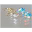 14k Gold Leverback Earrings, Mercury Mist Topaz, E007