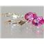 14k Gold Leverback Earrings, Pure Pink Topaz, E007