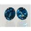 14k Gold Post Earrings, London Blue Topaz, E202