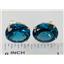 14k Gold Post Earrings, London Blue Topaz, E202