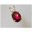 P021, Crimson Topaz 14k Gold Pendants