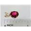 P021, Crimson Topaz 14k Gold Pendants