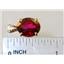 P040, Crimson Topaz 14k Gold Pendant
