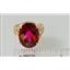 10K, 14K or 18K Gold Ladies Ring, Crimson Fire Topaz, R049