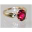10K, 14K or 18K Gold Ladies Ring, Crimson Fire Topaz, R058