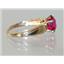 10K, 14K or 18K Gold Ladies Ring, Crimson Fire Topaz, R058