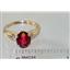 10K, 14K or 18K Gold Ladies Ring, Crimson Fire Topaz, R058