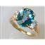 10K, 14K or 18K Gold Ladies Ring, Neptune Garden Topaz, R123