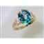 10K, 14K or 18K Gold Ladies Ring, Neptune Garden Topaz, R123