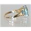 10K, 14K or 18K Gold Ladies Ring, Neptune Garden Topaz, R132