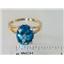 10K, 14K or 18K Gold Ladies Ring, Neptune Garden Topaz, R132