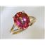 10K, 14K or 18K Gold Ladies Ring, Twilight Fire Topaz, R132