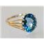 10K, 14K or 18K Gold Ladies Ring, Neptune Garden Topaz, R280