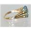 10K, 14K or 18K Gold Ladies Ring, Neptune Garden Topaz, R280