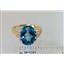 10K, 14K or 18K Gold Ladies Ring, Neptune Garden Topaz, R280