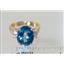 10K, 14K or 18K Gold Ladies Ring, Neptune Garden Topaz, R244