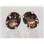 14k Gold Post Earrings, Smoky Quartz, E102