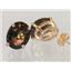 14k Gold Post Earrings, Smoky Quartz, E102