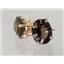 14k Gold Post Earrings, Smoky Quartz, E102