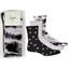 3 pr Womans Jenni Cotton Blend Crew Socks Daisy Black Gray New